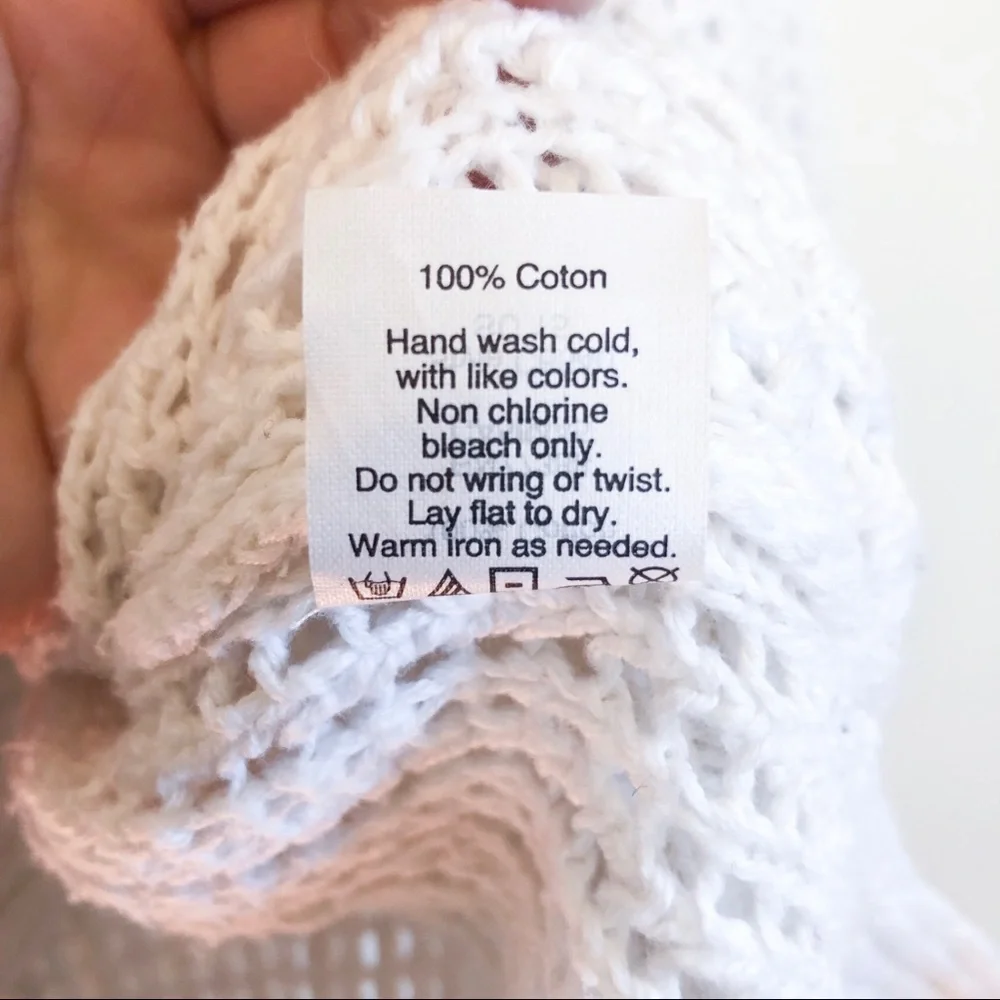 madewell | open knit chunky pullover small